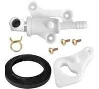 SiSinkal Capmer 34100 RV Toilet Water Valve Kit Compatible for Thetford Aqua-Magic Style Lite, High Elastic Plastic Seal for Leak Operation, Simple Installation for Camper for MOTORHOME Repair, White
