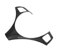 Sisinkal Car Steering Wheel Panel Decor Cover Trim Sticker Carbon Fiber Black ABS Material Compatible for BMW 3 Series E87 E90-E93 2006-2012 Interior Decoration Accessory