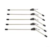 SiSinkal Carp Fishing Anti-Tangle Feeder Rig with Quick Change Clip, 5pcs Leger Boom Set to Prevent Line Twists, Metal and PVC Tackle for Coarse Angling(7 * 2.3cm)