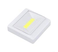 Sisinkal COB LED Wall Switch Light Cordless Under Cabinet Lighting for Closets Hallways Shed Garage Home Auto Camping Night Light with Magnetic Back