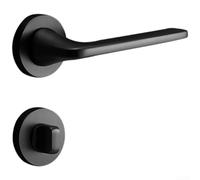 SiSinkal Concealed Door Lock Invisible Handle, Seamless Appearance for Home Interior Wooden Doors Bedroom Living Space Modern Aesthetic Twist Locking Mechanism(D)