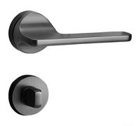 SiSinkal Concealed Door Lock Invisible Handle, Seamless Appearance for Home Interior Wooden Doors Bedroom Living Space Modern Aesthetic Twist Locking Mechanism(AB)