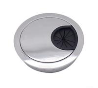 Sisinkal Desk Cable Tidy Hole Cover Zinc Alloy Wire Management System for Office Home Computer Table Detachable Design(Glossy 50MM)