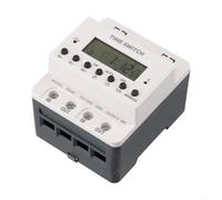 SiSinkal Digital Timer Switch Relay KG316T, 220V Programmable Time Delay Relay with LCD Display, 28-Times ON/OFF, Wall Mount for Industrial Electrical Equipment(60A)