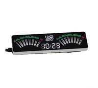 SiSinkal Dynamic Fan-Shaped RGB Music Level Indicator Featuring LED Sound Display and Time Function, Retro for SPECTRUM Analyzer Light for Party Decor and Home Audio Systems