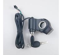 SiSinkal Electric Scooter Ignition Switch with Keys for Kugoo M4 Pro, 3-Prong Socket Power Start Lock Cylinder Replacement, Direct Fit Key Start Control Accessory