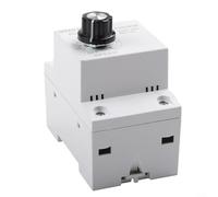 SiSinkal Electronic Voltage Regulator for AC 220V Fan Speed Control, 10A Phase-Angle Motor Speed Governor with DIN Rail Mounting, Compatible with Exhaust Fans, Ceiling Fans