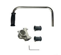 SiSinkal Ergonomic String Trimmer Handle Extension, 39cm Aluminium Grip for Lawn Edging, Upright Posture Reduces Back Strain, Compatible for Commercial Residential Shafts(Auxiliary Handle Set)