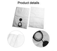 Sisinkal Fleece Filter Dust Bags Compatible with for Bosch GAS 25 L SFC Vacuum Cleaner Non-Woven Fabric Replacement Parts White 6/12 Pieces Enhanced Suction Performance(12pcs)