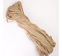 SiSinkal for BRAIDED Hemp Rope Natural Jute String for DIY Crafts Wrapping and Wedding Decor, Rustic Photo Wall Hanging Cord, Versatile Packaging Webbing for Home Party Supplies 5m or 100m(A-100m)