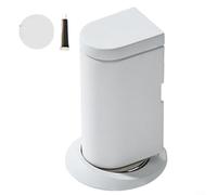 SiSinkal for Invisible Magnetic Door Stopper Heavy Duty Zinc Alloy Wall Protector Strong Hold Open Catch Anti-Bump Silent Design for Bedroom Living Room No Drill Required White(White)