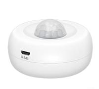 SiSinkal for TUYA WiFi Infrared Motion Sensor, Smart PIR Human Body Detector with Mobile App Alerts, ABS Construction for Home Security and Office Monitoring, White