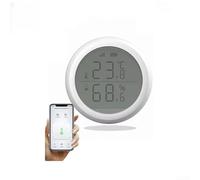 SiSinkal for ZIGBEE Smart Temperature and Humidity Sensor for Tuya Ecosystem, Wireless Hygrometer Thermometer with Custom Alerts, Historical Data Export for Indoor Climate Control