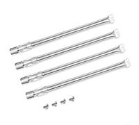 SiSinkal Grill Burner Replacement for Weber 62752 for Genesis 300 Series E330 E320 E310 Gas BBQ Models, with Even Heat Distribution, Front Knob Control, Set of 4