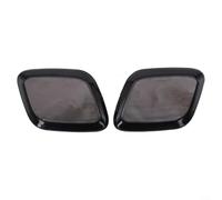 Sisinkal Headlight Washer Nozzle Jet Cover Cap Left Right Compatible for Ford Focus MK3 2010-2014 Black ABS Front Bumper Spray Cleaning Trailer Cover