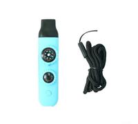 SiSinkal High Precision Waterproof for COMPASS with Integrated Whistle and Bright LED for Hiking Camping Survival Kit Essential Navigation Device with Temperature Display for Outdoors(Blue)