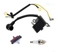 SiSinkal High Voltage Ignition Coil and Kill Switch Assembly Compatible for 23 26 36 41 136 137 141 235 240 for Outdoor Power Equipment Construction Quick Fit