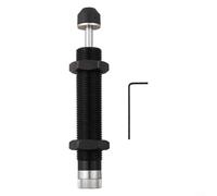 Sisinkal Hydraulic Oil Pressure Buffer Damper Cylinder Spring Adjustable Carbon Steel Body Stainless Steel Rod Industrial Speed Control Shock Absorber AC0806 Black(AD2016)