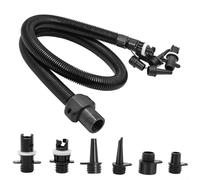 Sisinkal Inflatable Air Hose Nozzle Kit with 6 Different Size for Electric Air Pumps 20PSI Compatible for Kayak Paddle Boards Inflatable Boats Pools Rafts Water Sports Accessories