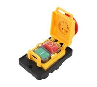 Sisinkal KJD18 Electromagnetic Pushbutton Switch 7 Pins Power Switch 400V Waterproof IP54 for Lathe Machine Cutting Tools Industrial Equipment Woodworking Machine Drills