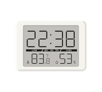 SiSinkal Large Display Digital Wall Clock Featuring Temperature and Humidity Sensing, Battery Powered Multi-Function for for Indoor Use in Home Office Kitchen Bedroom Easy to Read from Distance Clear