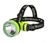 SiSinkal LED Diving Headlamp 500M Waterproof Rechargeable Hands -Free Underwater Torch 5000mAh Long Lasting Light for DEEP SEA for CAVE for Camping Adventures