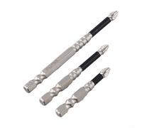 Sisinkal Magnetic Screwdriver Bits Set Cross Head PH2 1/4 Inch Hex Shank Alloy Steel Anti-Slip Bits Multiple Lengths for Power Tools Workshop(A)