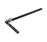 SiSinkal Manual Rod Bender for 1-6mm Metal Tubing, Mini Tubing Bender Tool with 340mm Handle, Stainless Steel Workbench Bending Tool for Flat Bar and Round Rod