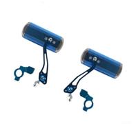 SiSinkal Mountain Bike Rearview Mirror, WideAngle Flat Reflective Mirror for Cycling Safety, Aluminum Alloy Handlebar End Mirror Compatible for MTB and EBikes, Easy Install, Black(H)