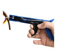 SiSinkal Plastic Cable Tie Tool Automatic Tightener Tensioner Cutter for 2.4mm to 4.8mm Wide Cable Ties, 145mm Long, Blue