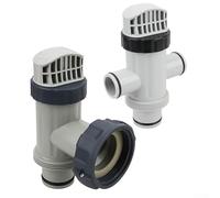 SiSinkal Pool Plunger Valve Kit with Dual Split Hose Design for Intex 25010 11872 Models, Easy Flow Control for 1500 2500 4000 GPH Pumps, Robust Plastic Build for Efficient Maintenance