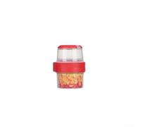 SiSinkal Portable Double Layer Salad Cup with Secure Locking Mechanism, Multi Purpose Sealed Food Storage Container for Fruit Oatmeal Meals at Work School Travel Red(Bottom 150ml)