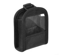 Sisinkal Portable Wireless Bodypack Transmitter Pouch with Transparent Display Case Anti-Slip Strap Hook Fixing for Musicians Guitar Bass Audio Equipment Shoulder Strap Waist Attachment