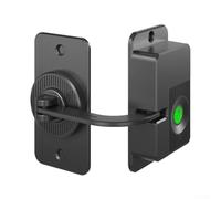 SiSinkal Proof Smart Fingerprint Lock, 0.5 Second for RESPONSE Cabinet Door Security with USB-C Charge, Versatile Window Drawer and Fridge Protector for Home Safety, Black