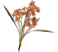 SiSinkal Realistic Artificial Daffodil Flower with Embossed Cloth Petals for Elegant Home Decoration and Wedding Centerpiece Arrangements Photography Prop Single Stem Fake Plant Decor 49.5cm(Orange)