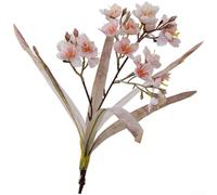 SiSinkal Realistic Artificial Daffodil Flower with Embossed Cloth Petals for Elegant Home Decoration and Wedding Centerpiece Arrangements Photography Prop Single Stem Fake Plant Decor 49.5cm(Pink)