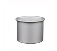 Sisinkal Round Hollow Chiffon Cake Pan Aluminium Alloy Nonstick Removable Bottom for Angel Food Sponge Baking Thickened 0.8mm Even Heat Easy Clean Silver(4inch)