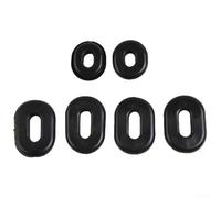 SiSinkal Rubber Side Cover Grommet Set for Honda CB CL SL XL100 XL125 CB200 500 550 750 Models 1971-1978, 6-Piece Kit with 2 Types of Grommets, Black
