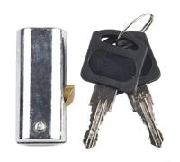 SiSinkal Silver Zinc Alloy Lock for Sliding Doors Closets Drawers Mailboxes and Office Desks Includes 2 Keys Secure Storage Solution for Home Garden
