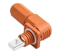 Sisinkal Single Core Energy Storage Connector IP67 Quick Terminal Battery Connector 120A 200A Flame Retardant PA66 Shell for Power Storage System Base Station Electric Forklift(200A-red)