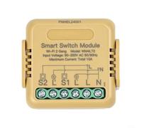 SiSinkal Smart Switch Module for Matter over Wi-Fi Compatible for HomeKit,for SmartThings, for Tuya Platform, Neutral Wire Required, Power-Off Memory Function, 4x4 cm