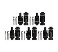 Sisinkal Solar Power Accessories Connector Set 5 Pairs for PV Cables 2.5mm 4mm 6mm High Quality PC Material IP67 Rated