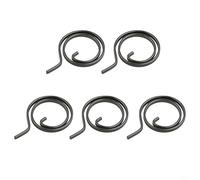 SiSinkal Stainless Steel Door Handle Springs Set, 5 Pieces Interior Door Lever Return Springs Black Torsion Coil Springs Door Knob Latch Replacement Parts(FMTB-MSA)