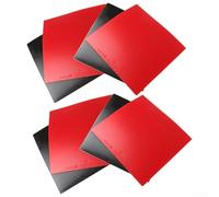 Sisinkal Table Tennis Rubber Hard Sponge 8 Pack Red Black PingPong Bat Replacement Rubbers Fast Attack 2.2mm Thickness 39 Hardness Reverse Type Indoor Sports Equipment