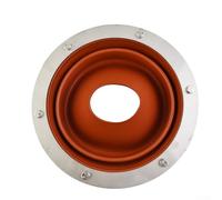 Sisinkal Tent Stove Flue Kit Silicone Anti Scald Pipe Seal for Bell Tent Wood Burner Camping Outdoor Cooking 75-160mm Adjustable Chimney Flashing Orange(2pack)