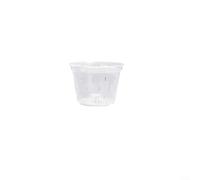 Sisinkal Transparent Orchid Growing Pot 7 Inch with Ventilation Holes and Drainage Tray Mesh Plant Container for Indoor Garden Flower Growing(1pcs without cover)