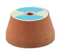 SiSinkal White Corundum Grinding Wheel M10 Thread for 100 Type Angle Grinder, 75mm Emery Cup Stone Polishing Head with Fast Sanding for Trimming Blades and Tools (Orange)(100#)