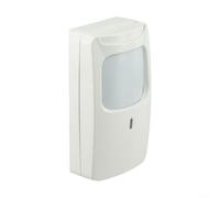 SiSinkal Wired Dual Technology Motion Detector Combining PIR and Microwave Sensors, Wall Mount Infrared Alarm for Burglar Security, Pet Immunity Feature, 8-12m Range, 9V-15V Power Supply, White