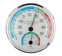 SiSinkal Wireless Temperature and Humidity Meter for Indoor Outdoor Use, Analogue Thermo-Hygrometer with Large Easy-to-Read Scale, -30 to 50°C Range, Wall Hanging Design