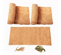 SISIPAI LIFE Reptile Carpet, 36" x 18" Coconut Fiber Carpet Mat, 2 Pack Reptile Terrarium Liner for Tortoise Bedding, Supplies for Lizard, Snake, Chameleon, Gecko, Bearded Dragon, Iguana(91.5x45)